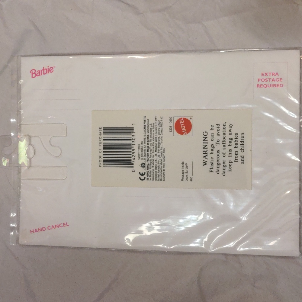 Barbie bundle - NWT playing card poster and Birthday Fashion greeting card - Picture 6 of 6